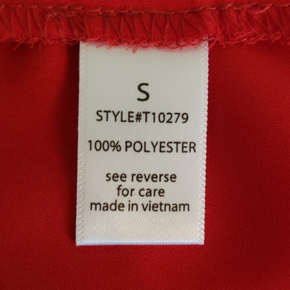 Active USA red see through tank top Small - Picture 4 of 5